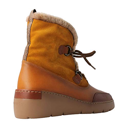 HISPANITAS HI99425 - Botin Piel/Ante Cuero/Mostaza para Mujer Color: Cuero Talla: 37