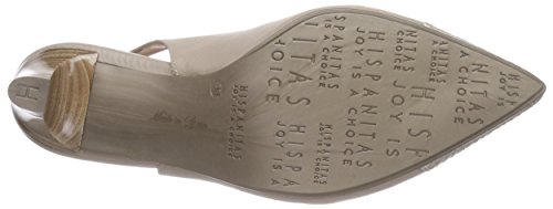 Hispanitas Paris, Destalonado Mujer, Beige Whips V6 Nougat Sauvage V6 Nougat Specchio V6 Silver, 39 EU