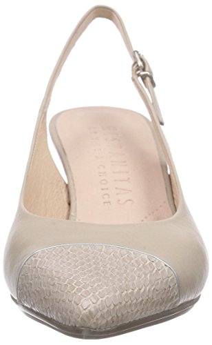 Hispanitas Paris, Destalonado Mujer, Beige Whips V6 Nougat Sauvage V6 Nougat Specchio V6 Silver, 39 EU