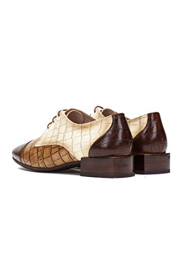 HISPANITAS Zapato tacón cómodo Mujer His HI00828 Cuero - 39, Cuero