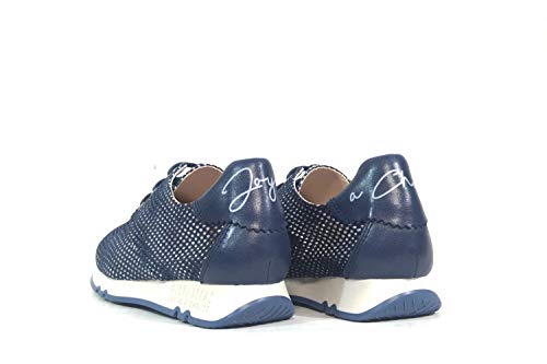 Hispanitas_ Deportivas de Piel en Color Jeans para Mujer (Numeric_40)