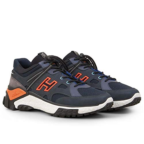 Hogan – Zapatillas de hombre Urban Trek azul y naranja – HXM4770CA70LTY781Q Azul Size: 7.5 UK Man
