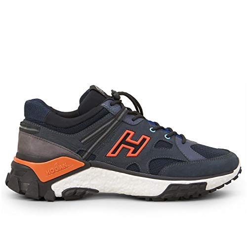 Hogan – Zapatillas de hombre Urban Trek azul y naranja – HXM4770CA70LTY781Q Azul Size: 7.5 UK Man