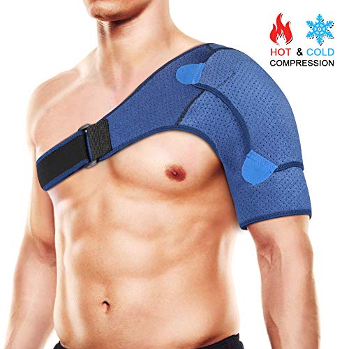 Hombrera Ortopedica, Hombrera Deportiva de Neopreno para el Hombro Izquierdo y Derecho para Dolor en el Hombro, Hombros Artríticos, Protección Prevención y Recuperación de Lesiones Deportivas (S)