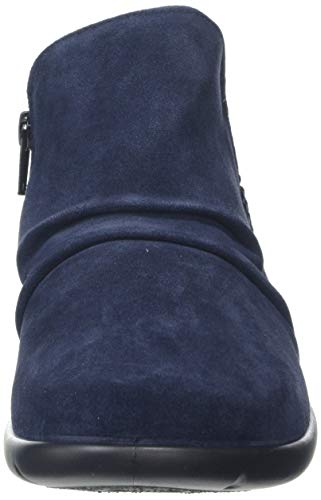 Hotter Marly, Botas Efecto Arrugado Mujer, Azul (Navy 30), 41.5 EU