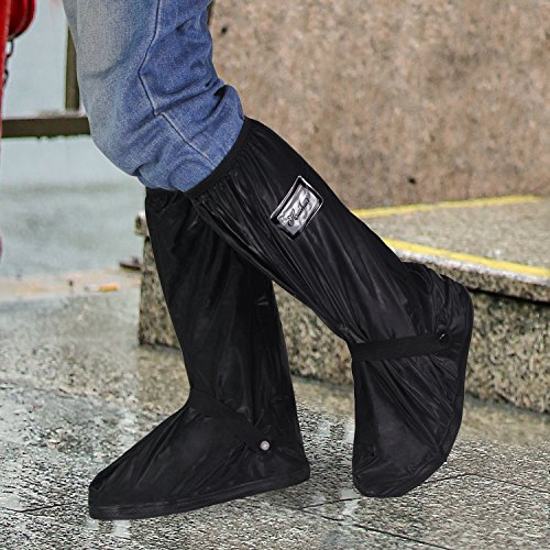 HSEAMALL Zapatos a Prueba de Agua Cubierta,Cubierta del Zapato Impermeable,Cubrecalzado Impermeable Moto Botas, Fundas de Lluvia para Zapatos (38/39 EU)