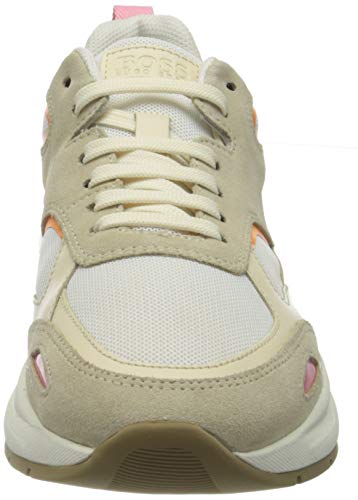 Hugo Boss Skylar_Lace Up_Sme, Zapatillas Mujer, Blanco Abierto, 41 EU