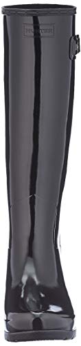 Hunter - Botas de goma impermeable para mujer, ideales para el invierno, color negro, talla 40