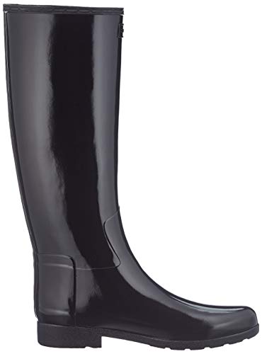 Hunter - Botas de goma impermeable para mujer, ideales para el invierno, color negro, talla 40