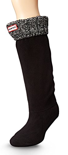 HUNTER Calcetines para mujer con 6 puntadas tipo bota - negro -