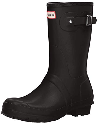 HUNTER Original- Botas de lluvia de caña baja para mujer, blanco (Blanco), 42 EU
