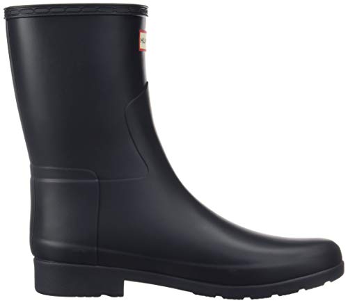 Hunter Original Mujer Azul Marino Refined Short Botas de Goma-UK 8