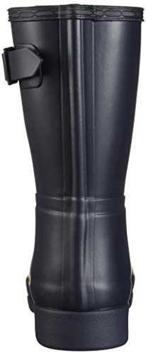 Hunter Original Mujer Azul Marino Refined Short Botas de Goma-UK 8