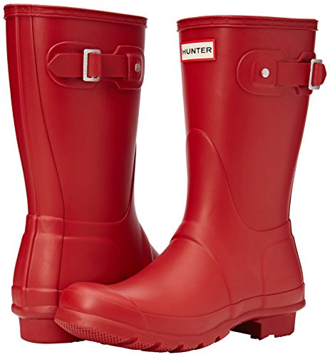 Hunter Original Short - Botas para mujeres, color rojo (military red), talla 37 EU (4 UK)