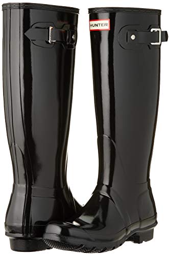 Hunter Original Tall Classic, Botas de Agua Unisex Adulto, Negro (Black), 36 EU