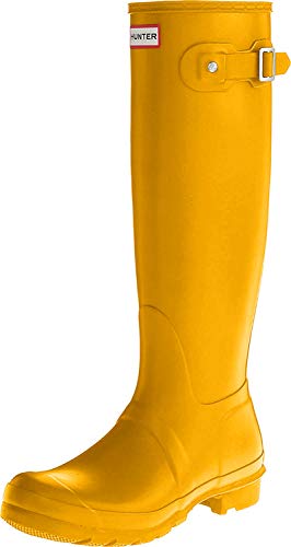 Hunter Wellington Boots, Botines para Mujer, Amarillo (Yellow/ryl), 37 EU