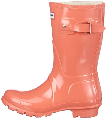 Hunters Original Short Gloss W23700 - Botas de Agua de Caucho Unisex, Color Rojo, Talla 39