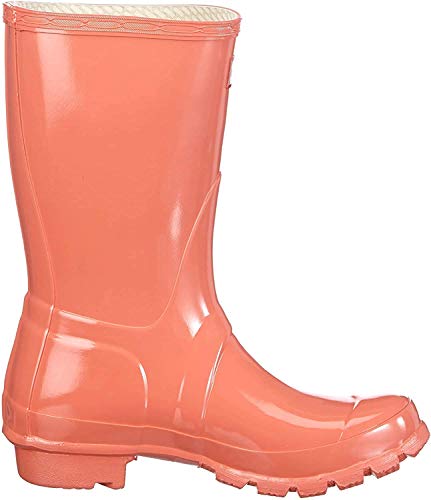 Hunters Original Short Gloss W23700 - Botas de Agua de Caucho Unisex, Color Rojo, Talla 39