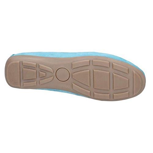 Hush Puppies - Mocasín de Cuero Maggie para Mujer señora (42 EU) (Azul Cielo)