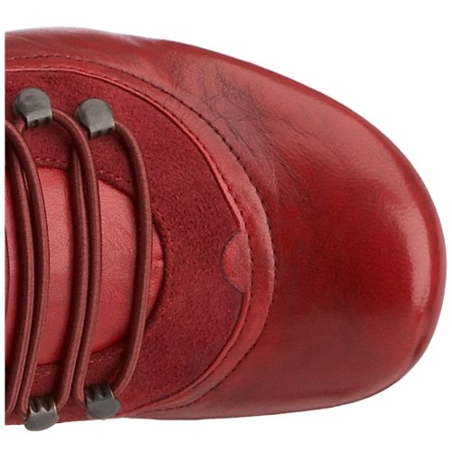 Hush Puppies Vivianna - Botines de caña alta con tacón para mujer, Rojo (Red/Multi), 38