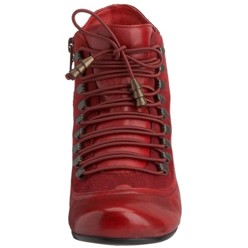 Hush Puppies Vivianna - Botines de caña alta con tacón para mujer, Rojo (Red/Multi), 38