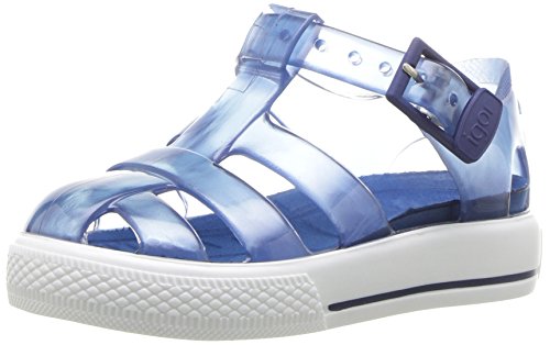 Igor Tenis, Sandalia con Pulsera Unisex niños, Azul (Cristal Marino), 20 EU