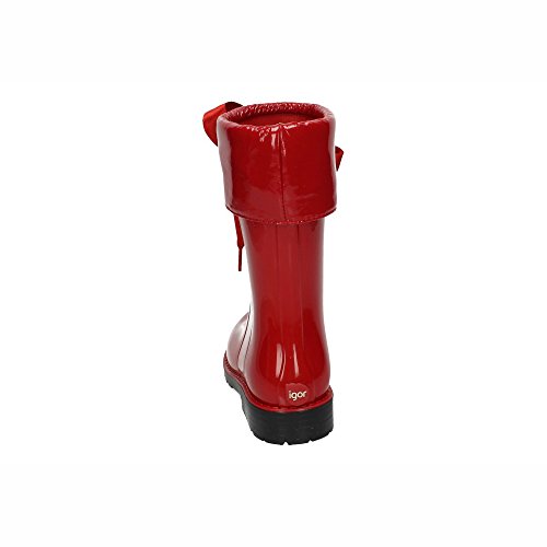 IGOR W10114005 Bota DE Agua CAMPERA Charol Rojo NIÑA