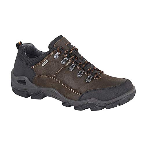 IMAC - Zapatillas Impermeables de Piel All Terrain de montaña para Chico Hombre (46 EU) (Marrón Oscuro)