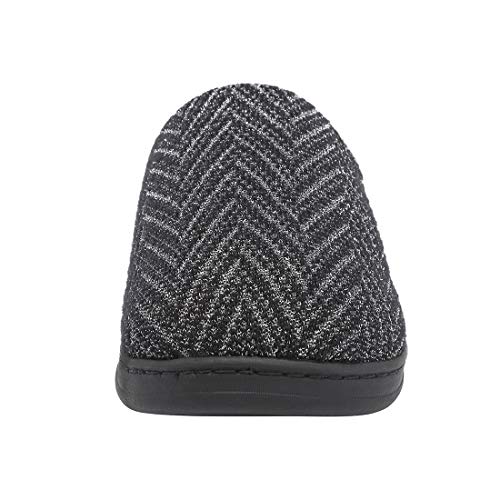 incarpo Zapatillas Casa Mujer Lana de Coral Zapatillas de Estar por Casa Antideslizante Pantuflas de Interior y Exterior Cálido y Confortable Zapatillas-Negro-40/41 EU