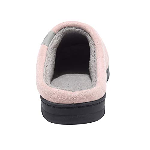 incarpo Zapatillas Casa Mujer Lana de Coral Zapatillas de Estar por Casa Antideslizante Pantuflas de Interior y Exterior Cálido y Confortable Zapatillas-Rosa-40/41 EU