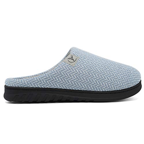 incarpo Zapatillas Casa Mujer Lana de Coral Zapatillas de Estar por Casa Antideslizante Pantuflas de Interior y Exterior Cálido y Confortable Zapatillas-Azul-40/41 EU