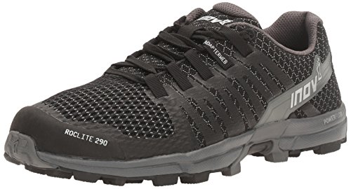 Inov-8 Roclite 290 (W), Zapatillas de Trail Running Mujer, Negro y Gris, 37 EU