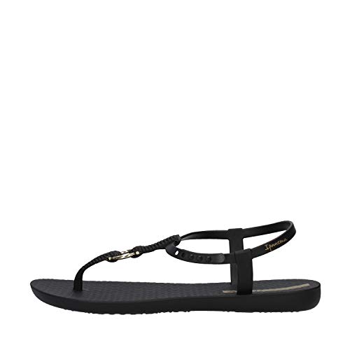 Ipanema Charm VII Sand Fem, Sandalias Planas Mujer, Negro, 37 EU