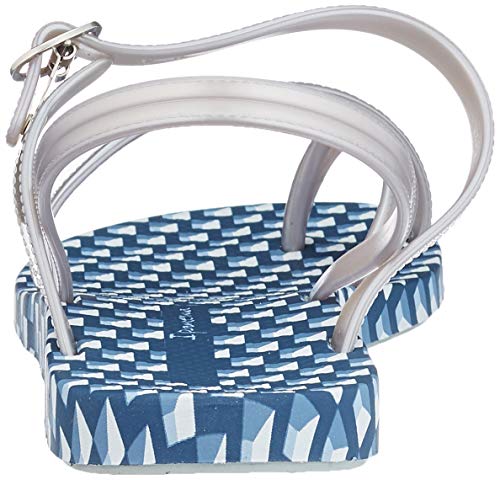 Ipanema Fashion Sand VIII Fem, Sandalias con Tira Vertical Mujer, Multicolor (Blue/Silver 8984.0), 39 EU
