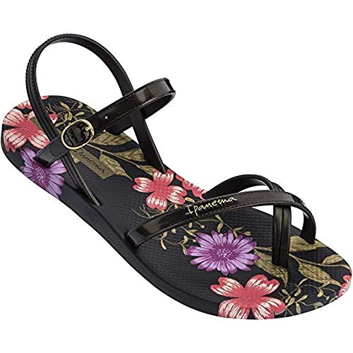 Ipanema Fashion Sand VIII Fem, Sandalias Planas Mujer, Negro, 39 EU