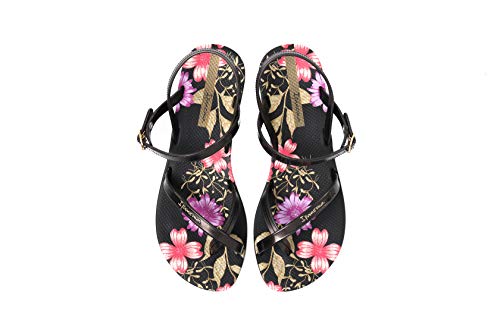 Ipanema Fashion Sand VIII Fem, Sandalias Planas Mujer, Negro, 39 EU