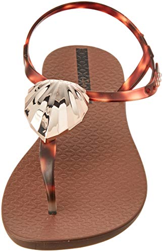 Ipanema Leaf Sandal Fem, Sandalias Planas Mujer, Marrón, 40 EU