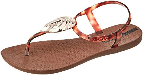 Ipanema Leaf Sandal Fem, Sandalias Planas Mujer, Marrón, 40 EU