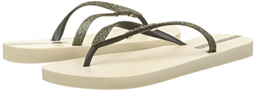IpanemaLolita III Fem, Chanclas Mujer, Beige/Black, 38 EU