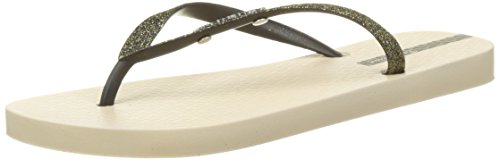 IpanemaLolita III Fem, Chanclas Mujer, Beige/Black, 38 EU