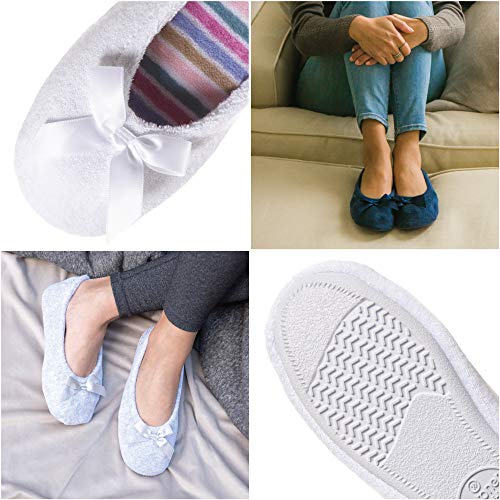 isotoner 9896H - Zapatillas de estar por casa de Lona para mujer Gris gris S / 3-4 UK (M)