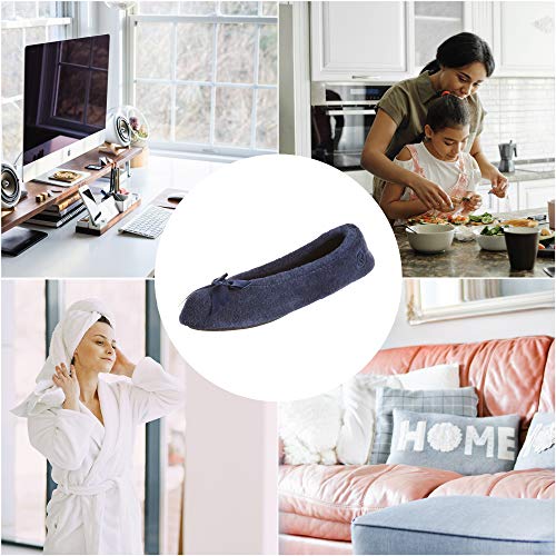 isotoner 9896H - Zapatillas de estar por casa de Lona para mujer Gris gris S / 3-4 UK (M)