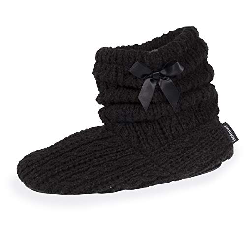 isotoner - Zapatillas altas para mujer, color negro, 36 EU