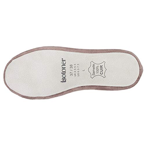 Isotoner - Zapatillas de bailarinas para mujer, Marrón (marrón), 41/42 EU