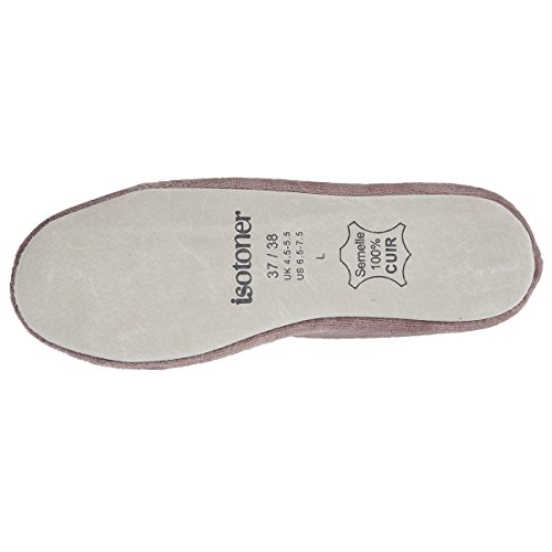 Isotoner Zapatillas para Mujer, color Gris, talla 41/42 EU
