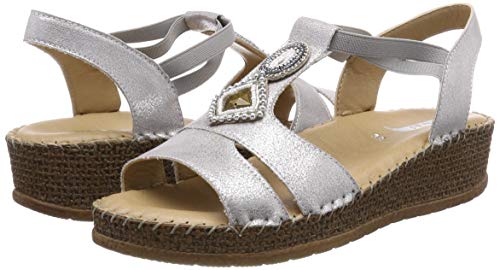 Jenny Marrakesch 2217732, Sandalias con Plataforma Plana para Mujer, (Pebble 05), 39 EU