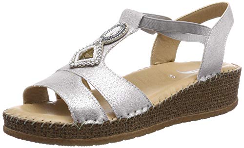 Jenny Marrakesch 2217732, Sandalias con Plataforma Plana para Mujer, (Pebble 05), 39 EU