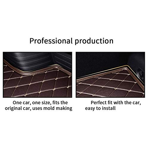 Jiahe Auto Estera Tronco para F ORD Mustang 2015-2019 Cubre Maletero A Medida Alfombra Protector con Antideslizante Impermeable Negro Rojo