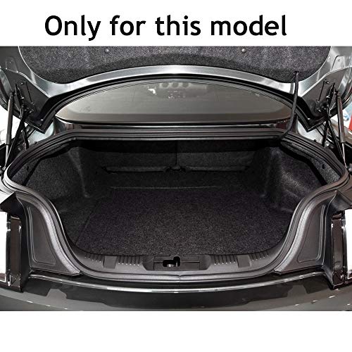 Jiahe Auto Estera Tronco para F ORD Mustang 2015-2019 Cubre Maletero A Medida Alfombra Protector con Antideslizante Impermeable Negro Rojo