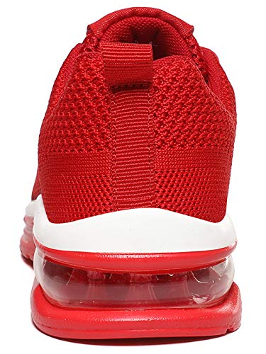 JIANKE Zapatillas Deportivas Mujer Zapatos de Ligero Cojín de Aire Transpirables Moda Running Fitness Caminar Rojo 39 EU
